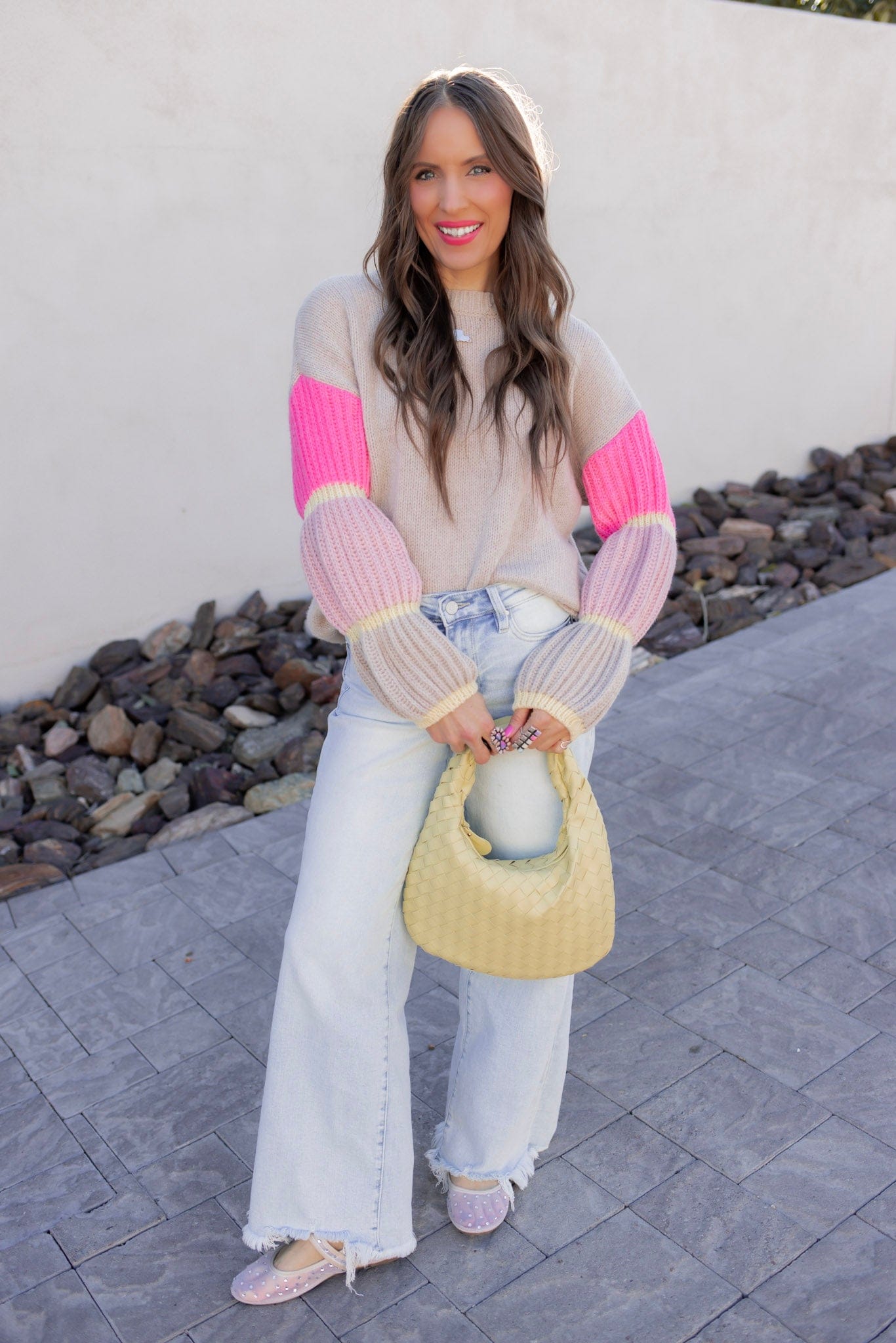 Cozy Kandy Stripe Sleeve Sweater